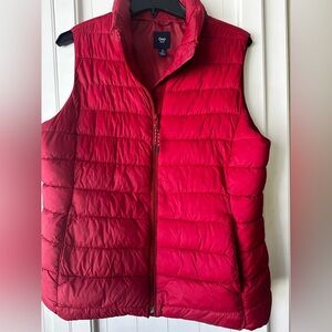GAP Women's Red Quilted Vest
